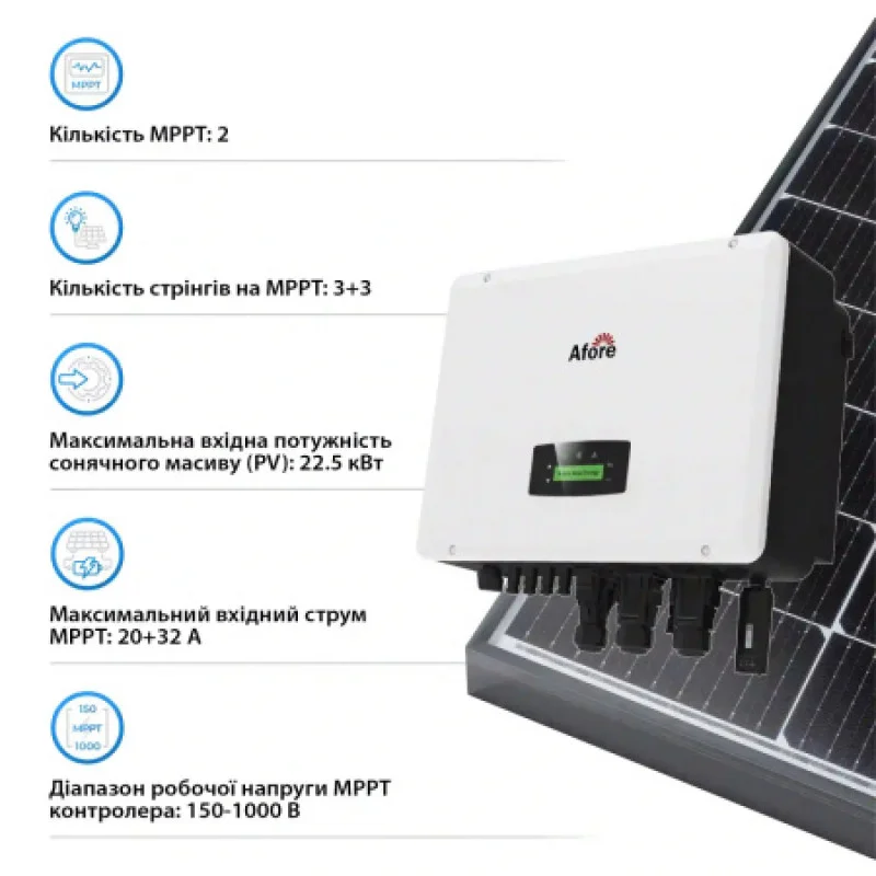 Инвертор трехфазный гибридный 15 кВт Afore AF15K-TH