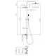 Душова система Bossini Cosmo Satined nickel L10069000094008